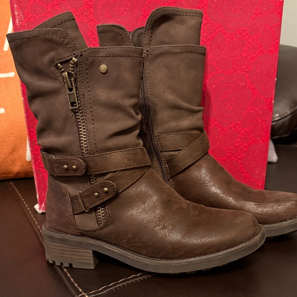 Carlos by Carlos Santana Dark Brown Combat Boots